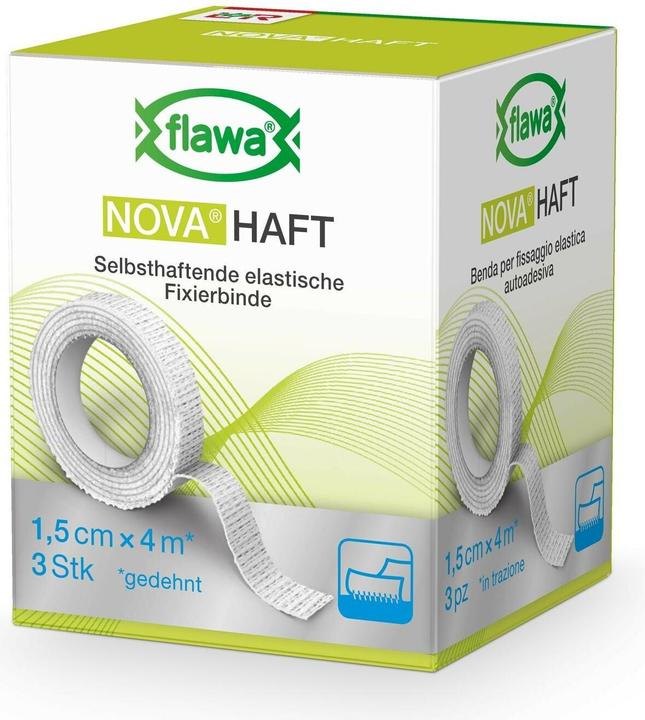 Actual product image Flawa Haft kohäsive Gazebinde 1.5cmx4m