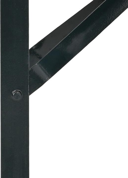 Actual product image VidaXL Beer table legs 2 pieces Folding black powder-coated steel
