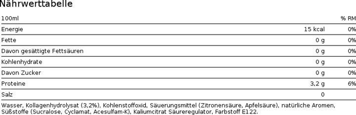 Valori nutrizionali e ingredienti Amira Acqua proteica al frutto della passione (500 ml) (Frutto della passione, 5 x)