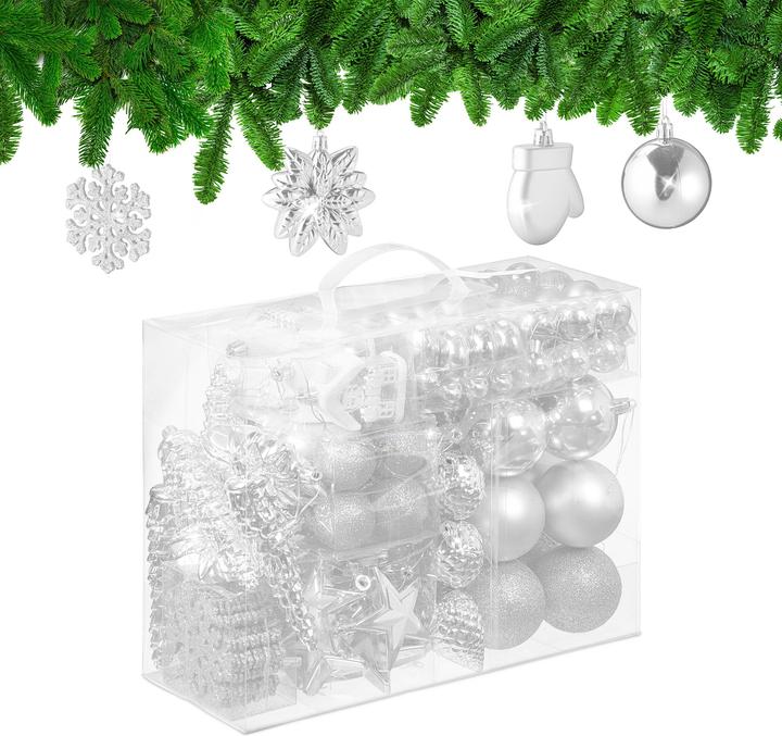 Produktbild Relaxdays 100-tlg. Weihnachtskugeln-Set (100 -teilig)