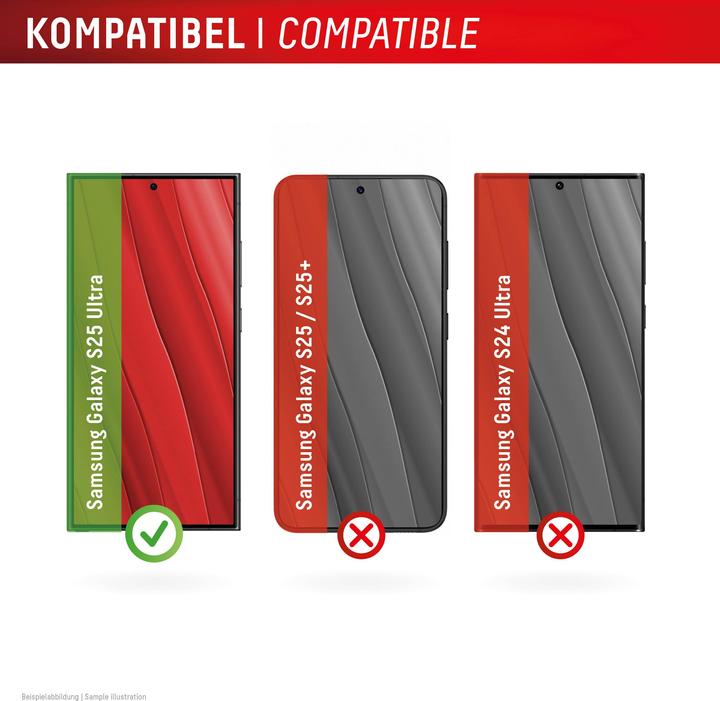 Actual product image Displex Real Glass, 2D Panzerglas + Handyhülle (1 Piece, Samsung Galaxy S25 Ultra)