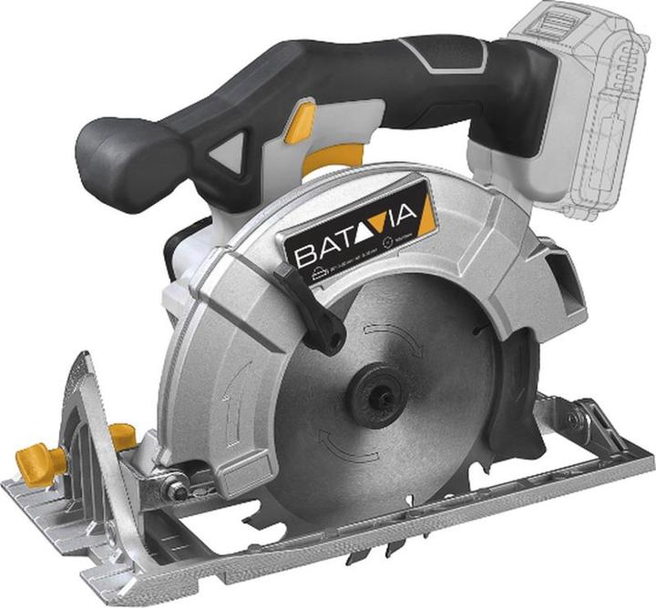 Batavia Kreissäge - 165 mm - 18 V - inkl.4,0 Ah Batterie / 2,4 AH Ladegerät - perfekt für Holz, Aluminium, L