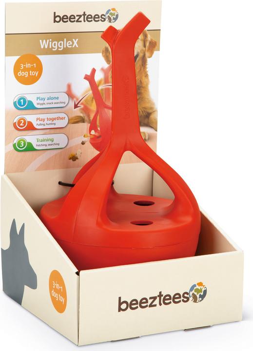 Actual product image Beeztees Rubber dog toy Wiggle-X (Dog chew toy)