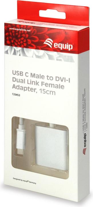 Image du produit equip USB C - DVI-I (DVI, 15 cm)