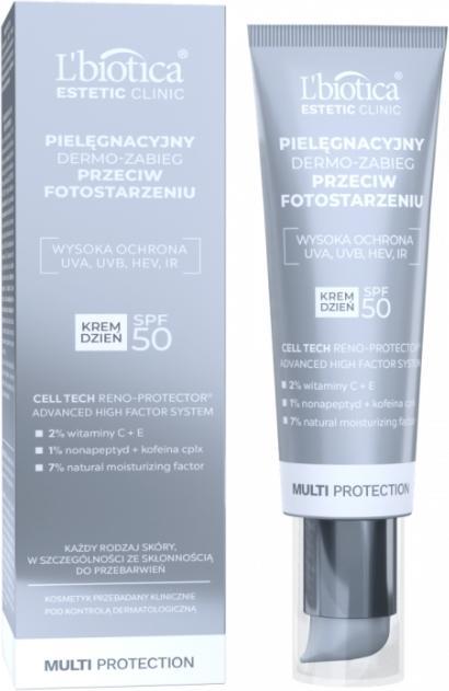 Produktbild L´Biotica L'Biotica Ästhetische Klinik Multi-Protection-Versorgung Dermo-Plan-Creme-Tag SPF 50, 35 ml (35 ml)