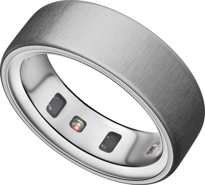 Actual product image Oura Ring 4 (13, Brushed Silver)