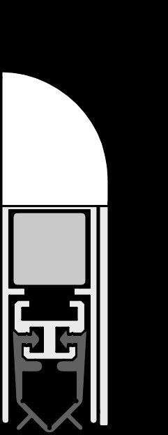 Produktbild Athmer Türdichtung Wind-Ex,985mm,d-bro., eloxiert/PVC grau
