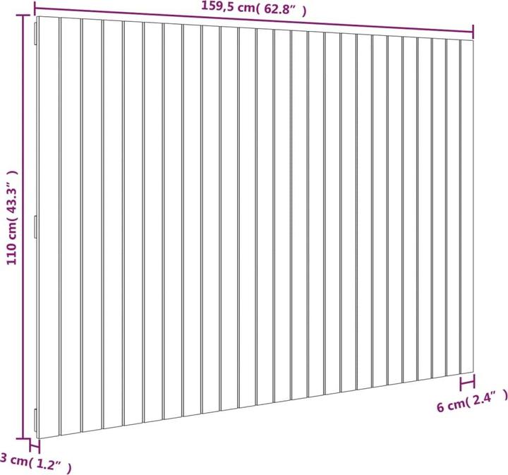 Actual product image VidaXL Chloé (159.5 x 3 x 110 cm)