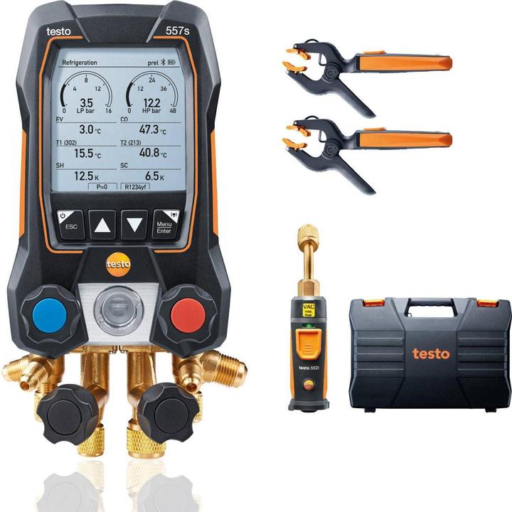 Actual product image Testo Refrigerant Meter 557s Vacuum Set
