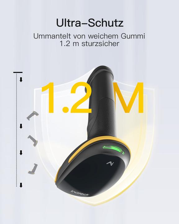 Produktbild Inateck Barcodescanner 36 black (BCST-36 black) (2D-Barcodes, 1D-Barcodes)