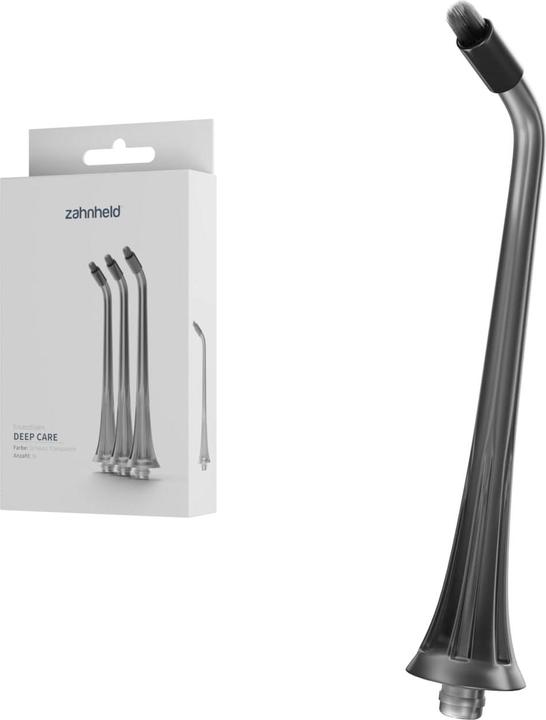Zahnheld Ersatzdüse Deep Care 3x Schwarz (Mundduschenaufsätze)