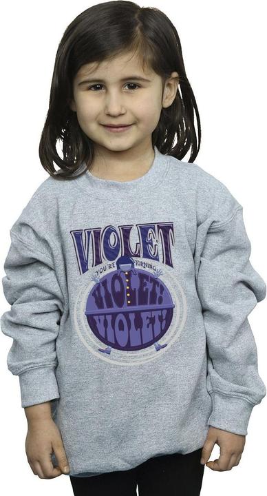Produktbild Willy Wonka & the Chocolate Factory Violet Turning Violet Sweatshirt Mädchen (128)