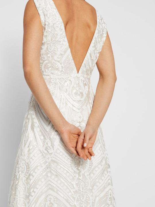 Image du produit Yas Robe de mariée à paillettes décorée à la main (M)
