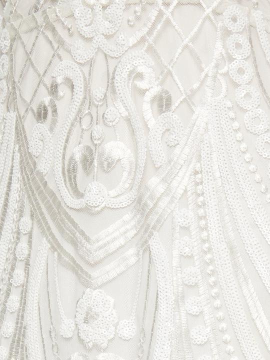 Image du produit Yas Robe de mariée à paillettes décorée à la main (M)