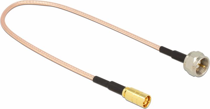 Delock Antennenadapter F - SMB Stecker-Stecker, 25cm (Antennenkabel)
