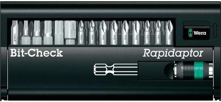 Image du produit Wera Bit-Check 30 Universal 1 (6, 8, 10, 15, 20, 25, 30, 40, 3/4", 5/16", 1/4", 3/8")