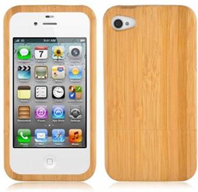 Image du produit Cadorabo Housse en bois véritable (G4s, Apple iPhone 4)