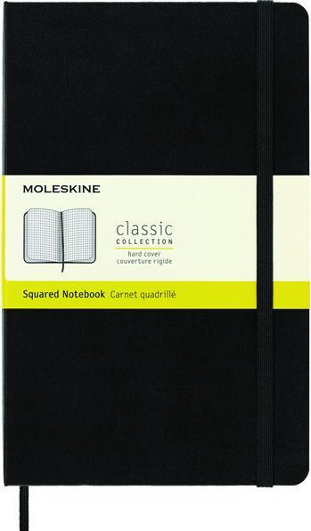 Actual product image Moleskine Notebook Classic Large (A5, Checked, Hardcover)
