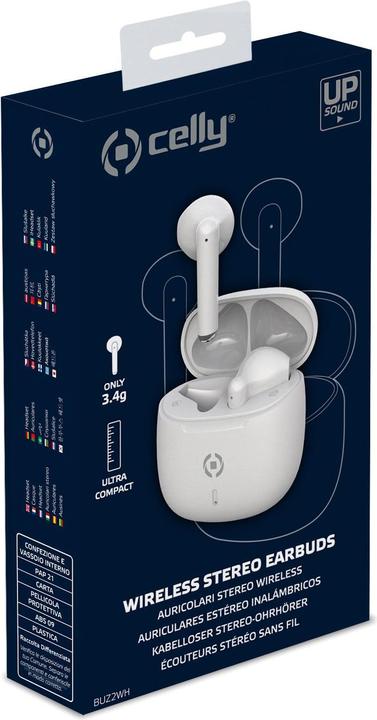 Immagine prodotto Celly Auricolari Buz2wh Bianco (40 h, Cablato)