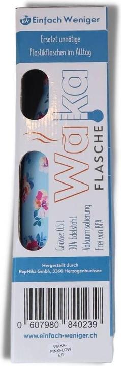 Produktbild Einfach Weniger Thermosflasche aus Edelstahl, 500ml, ohne Innenbeschichtung, super Isolierleistung Kaktus (0.50 l)