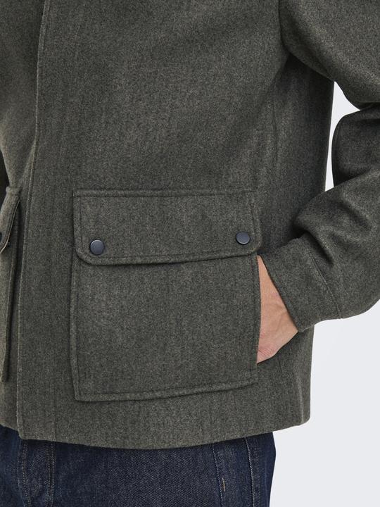 Actual product image Only & Sons Fly-away collar cuffs with button jacket jacket (M)