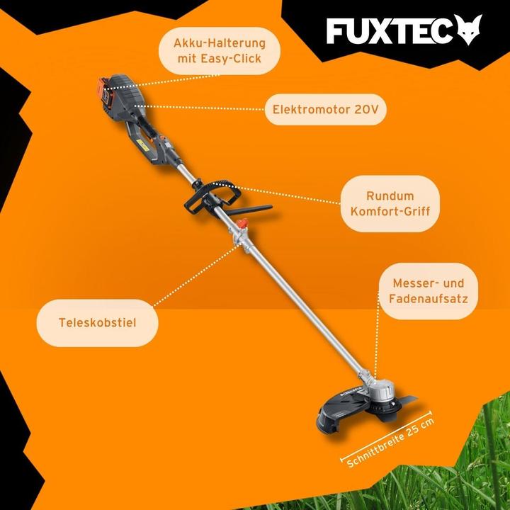 Produktbild Fuxtec FX-E2MS-SET (Kunststoffmesser, Trimmfaden)