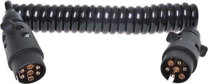 Produktbild ProPlus Spiralkabel mit 2x Stecker 7-polig PVC im Blister (0.19 m)