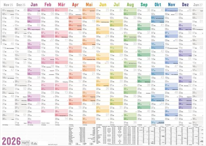 Produktbild Wandkalender (A1+, Harter Einband, Deutsch)