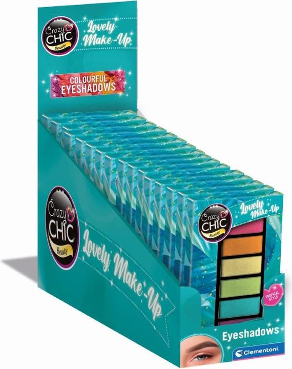 Clementoni Crazy Chic Lidschatten Tropical, 8Stk.