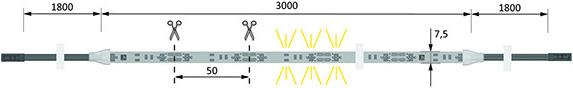 Produktbild Halemeier LED-Bänder Versa UP&Down 2x60 / 12 V (Neutralweiss, 300 cm, Indoor)