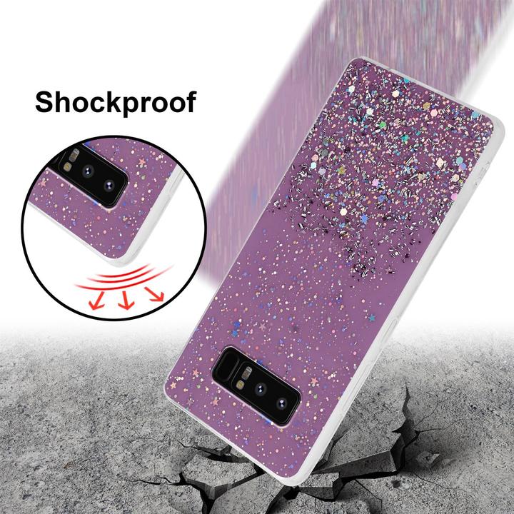 Productafbeelding Cadorabo TPU hoes fonkelende glitters (Samsung Galaxy Note 8)