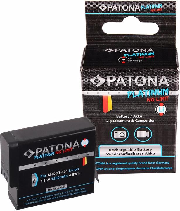 Actual product image Patona Platinum (hero 5, Hero 6, Hero 7, Hero 8)