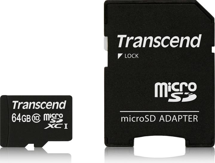 Immagine prodotto Transcend Scheda Micro SDXC (64 GB, microSDXC, U1, UHS-I)