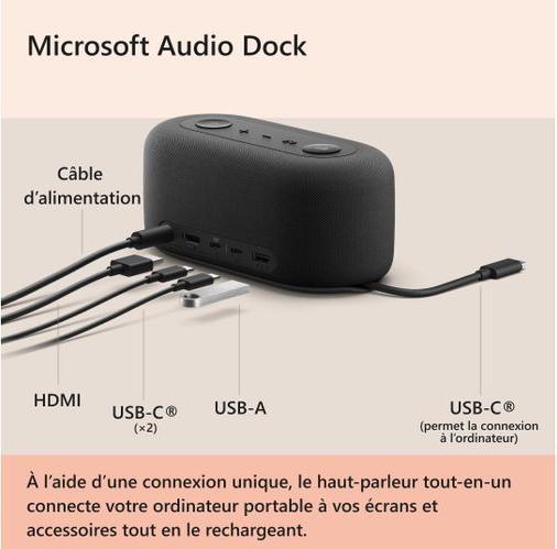 Produktbild Microsoft Audio Dock (USB-C, 5 Ports)