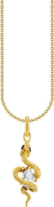 Immagine prodotto Thomas Sabo Collana con ciondolo a forma di serpente Tempting Romance (Argento 925, Giallo oro, 40 - 45 cm)
