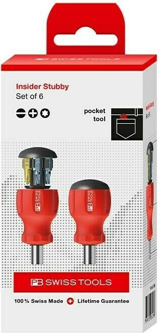 Image du produit PB Swiss Tools PB Insider Stubby (Vis fendues, Torx (TX), Recouvrement cruciforme Phillipps (PH))
