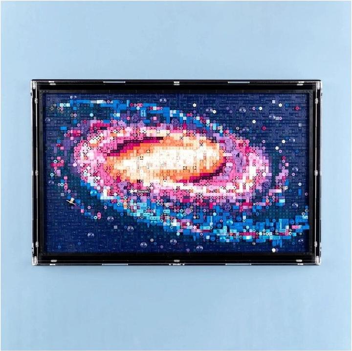 Actual product image iDisplayit Acrylic wall display for LEGO 31212 The Milky Way Galaxy (31212, LEGO DC)