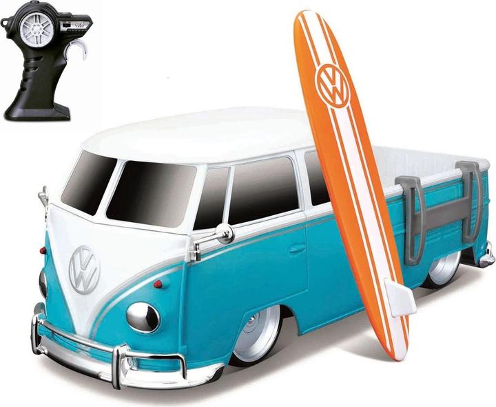 Image du produit Maisto RC VW T2 Pick-up avec planche de surf 1/16 27 MHz