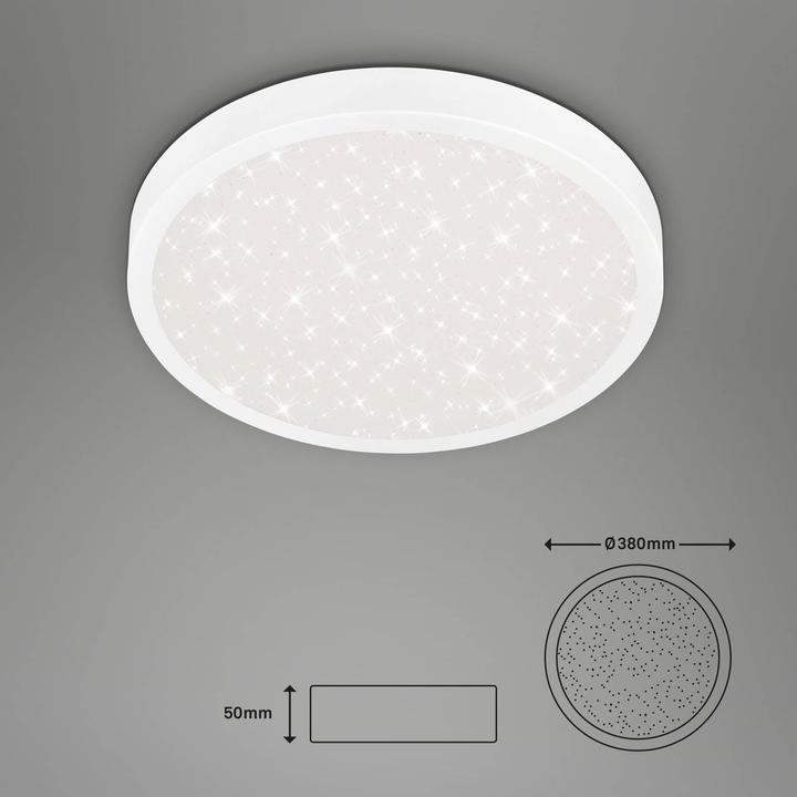 Produktbild Briloner LED Deckenleuchte mit Sternencover, weiss, 1xLED/24W (3000 lm)