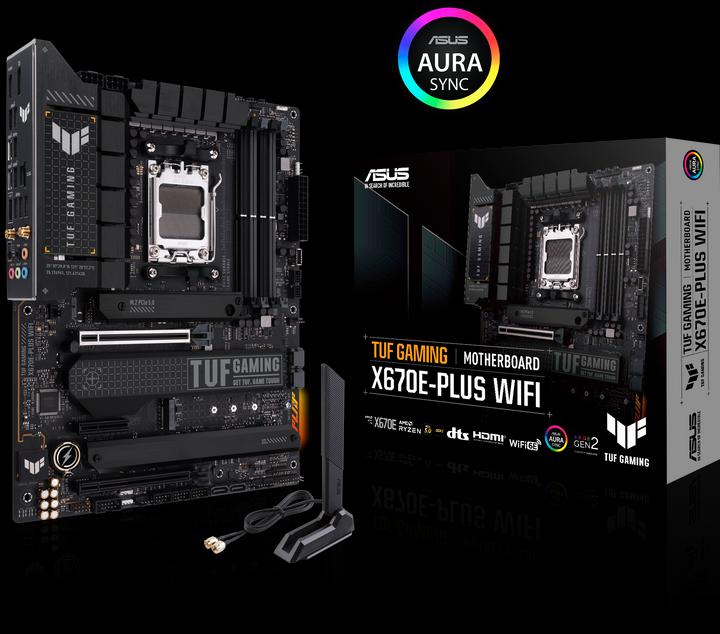 Produktbild ASUS TUF Gaming X670E-Plus Wifi (AM5, AMD X670E, ATX)
