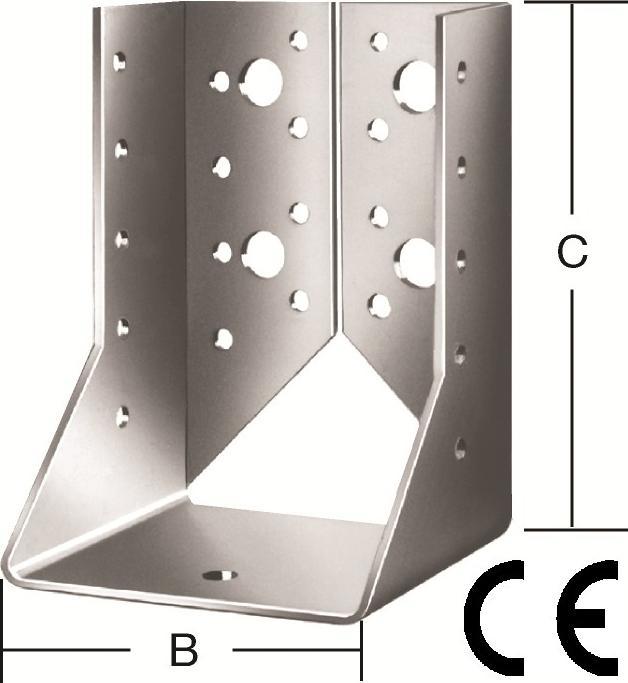 Produktbild Vormann Balkenschuhe Typ B sendzimir verzinkt 100 x 140 mm (Balkenschuh, 10 Stk.)
