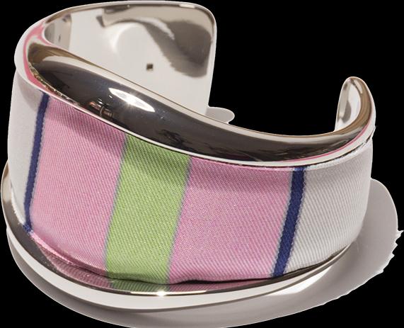 MM33 Bangle bright check (950 Platin)