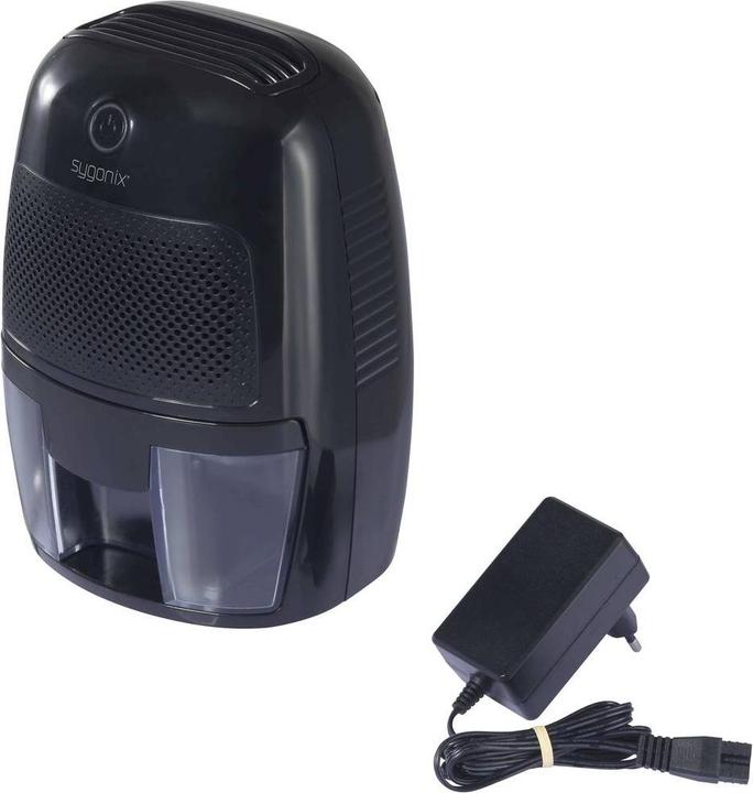 Actual product image Sygonix Dehumidifier 20 m² 22.5 W 0.25 l/day Black (20 m², 0.25 l/24h)