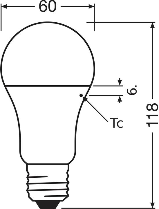 Actual product image Osram LED Monochrome (E27, 14 W, 1521 lm, 1 x, F)