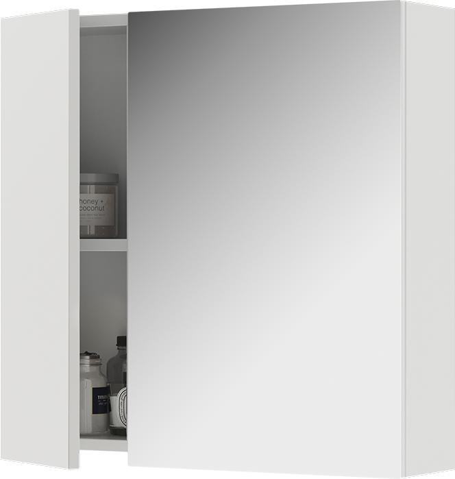 Immagine prodotto Vichy Badspiegelschrank Leopold, Weiss, 60 x 59.2 cm Mit Regalböden und 1 Spiegeltür