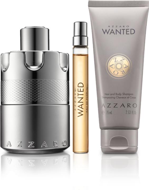 Azzaro Set Wanted Eau de Parfum 100ml + Eau de Parfum 10ml + Gel doccia (Set profumo)