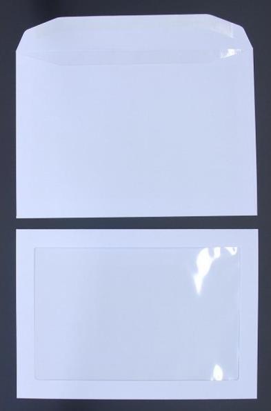 Produktbild Blanke Werbefensterhüllen C4 120g/qm gummiert Sonderfenster VE=250 Stück (250 x)