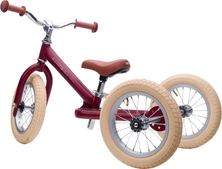 Actual product image Trybike Laufrad 2 in 1 vintage, red matt (12")