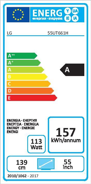 Energie-Label LG 55UT661H (55", LED)