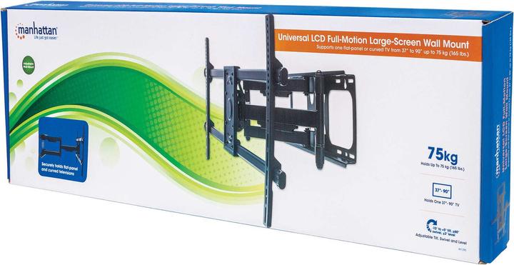 Image du produit Manhattan Support mural pour TV (Mur, 90", 75 kg)